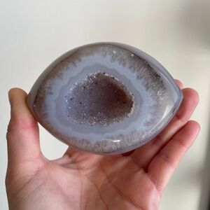 Druzy Agate Eye on Stand